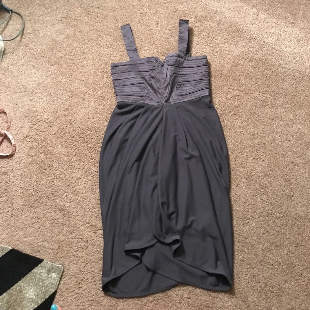 Gray drapey dress by Demi Couture Plastic Island - Picture 7 of 7